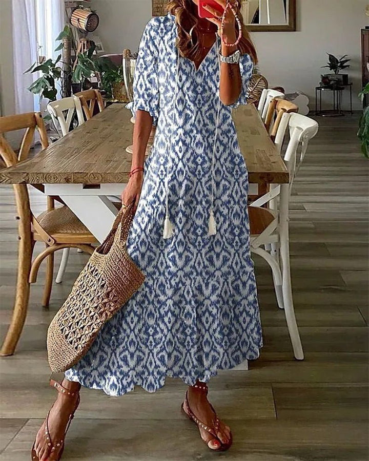 Arianell – Printed Boho Maxi Dress
