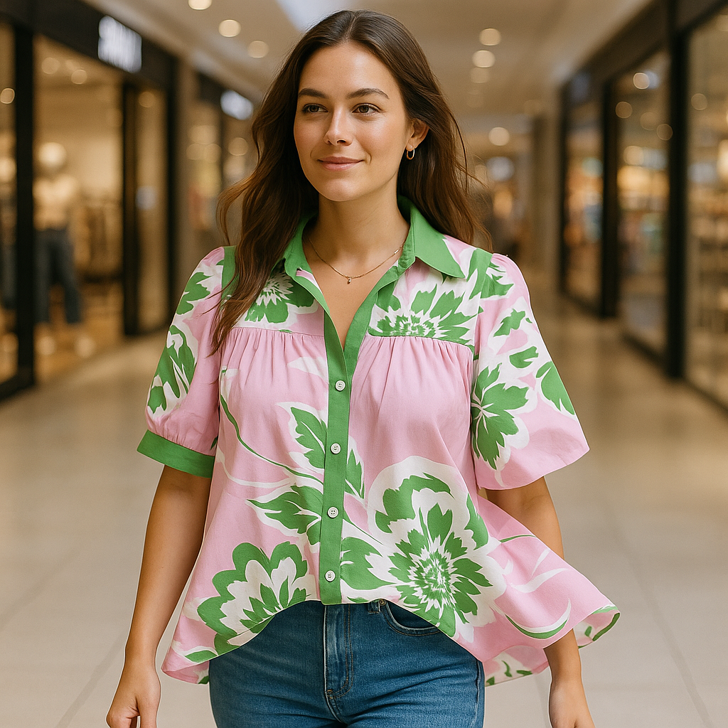 Aubrette – Puff Sleeve Poplin Shirt