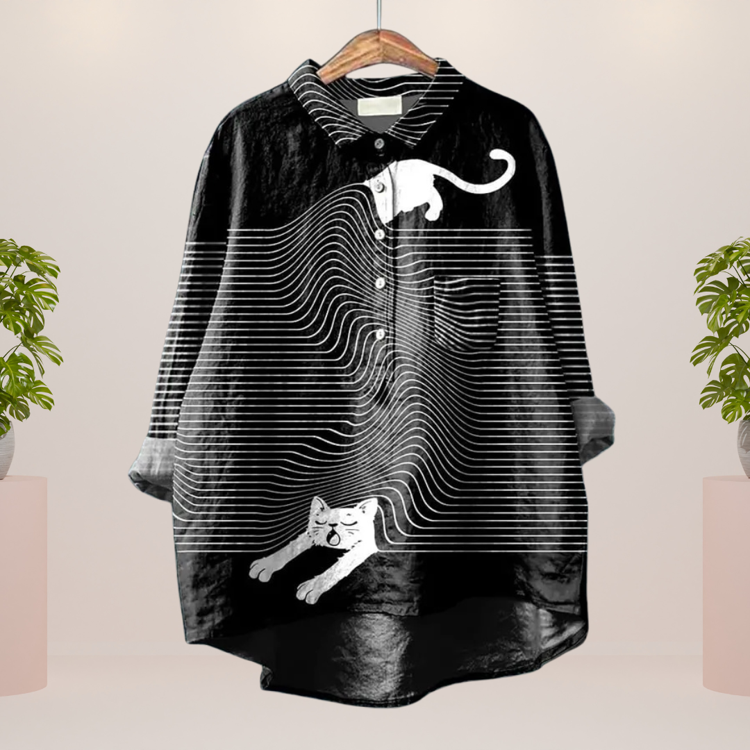 Alexis – Printed Oversized Shirt