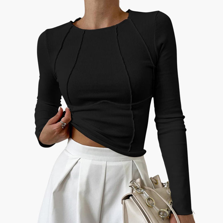 Xelara – Sculpted Seam Long Sleeve Top