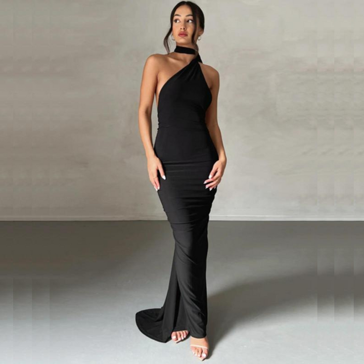 Claribel – One-Shoulder Evening Dress