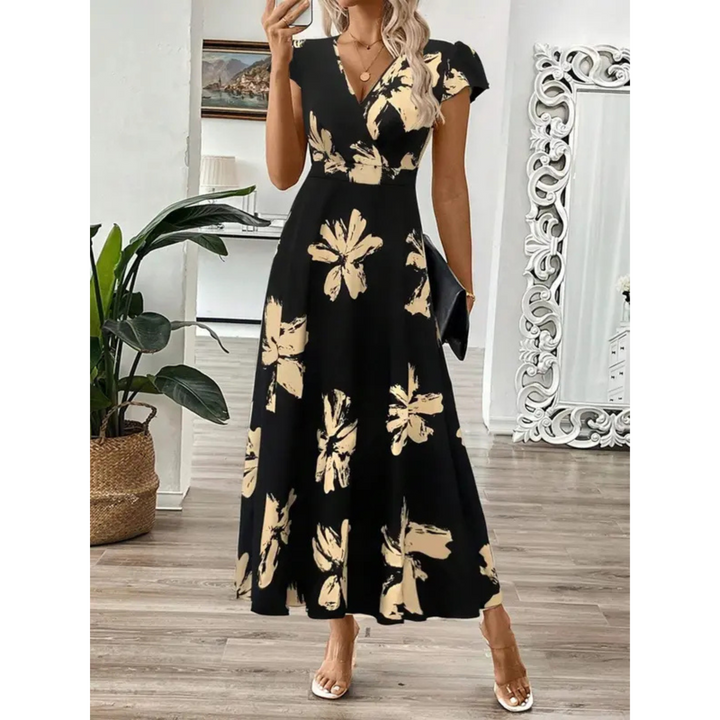 Aletea – Petal Print Maxi Dress