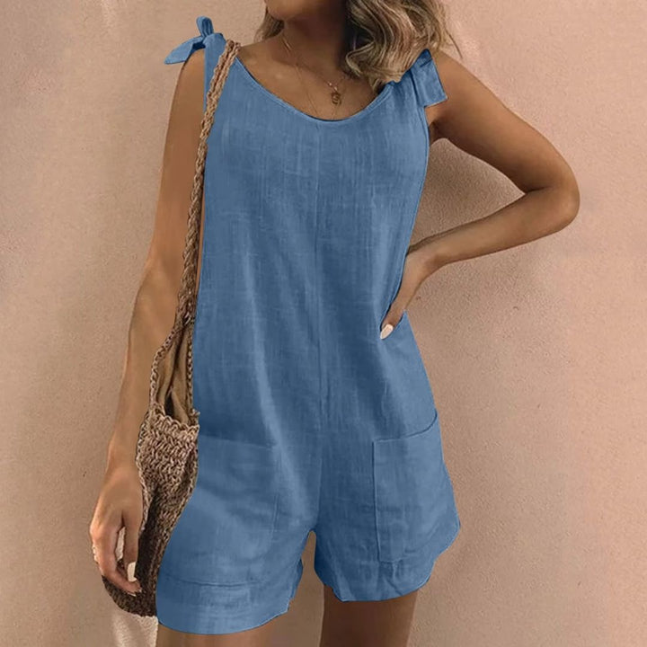 Xenia – Tie Shoulder Pocket Playsuit