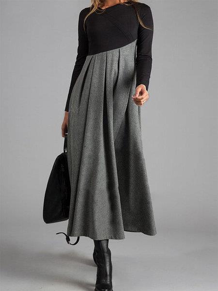 Romilly – Contrast Panel Maxi Dress