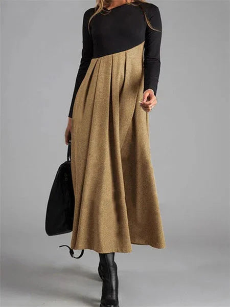 Romilly – Contrast Panel Maxi Dress