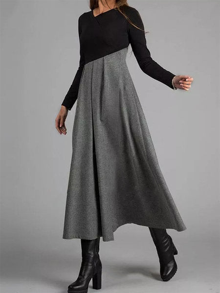 Romilly – Contrast Panel Maxi Dress