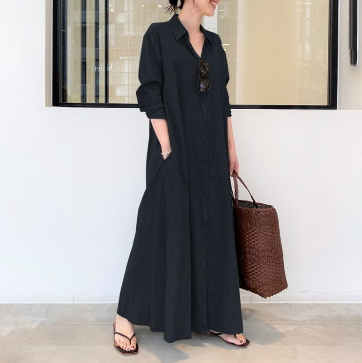 Fenleigh – Longline Shirt Maxi Dress