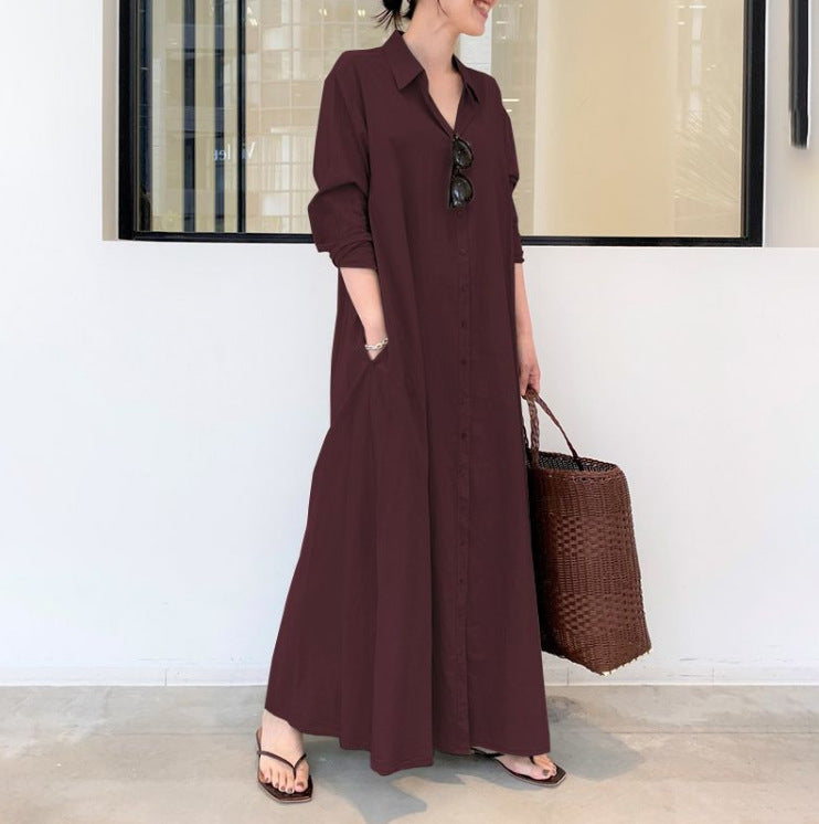 Fenleigh – Longline Shirt Maxi Dress
