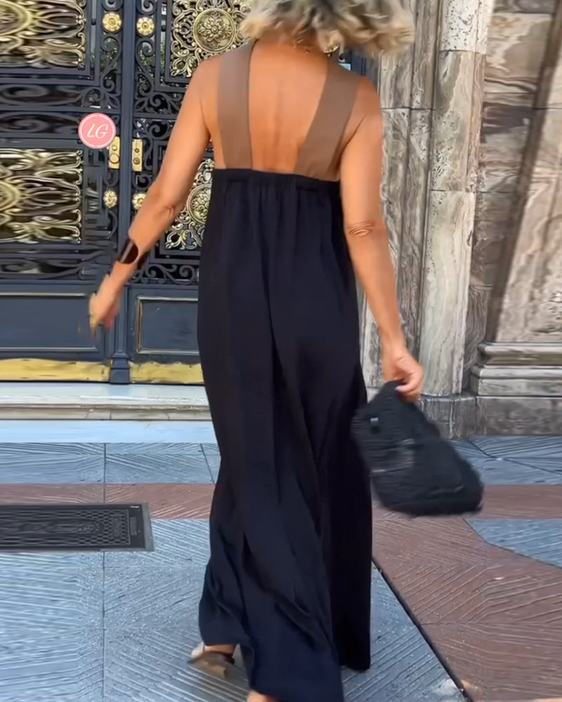 Adesewa – Cross Neck Maxi Dress