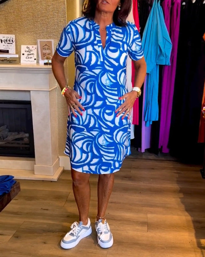 Tatum – Abstract Polo Mini Dress