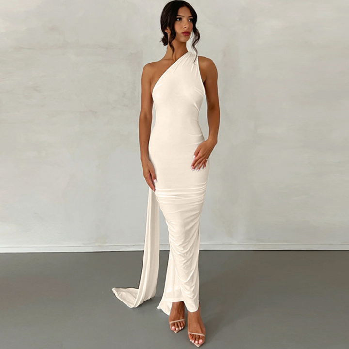 Claribel – One-Shoulder Evening Dress