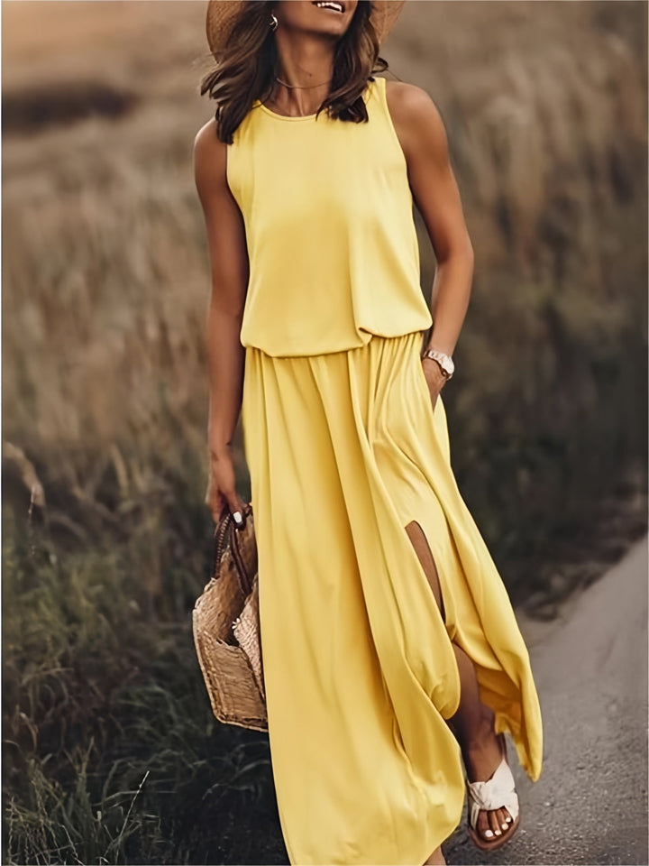 Aderyn – Sleeveless Layered Maxi Dress