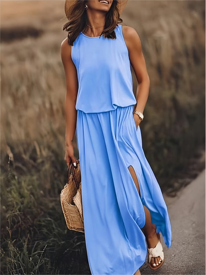 Aderyn – Sleeveless Layered Maxi Dress