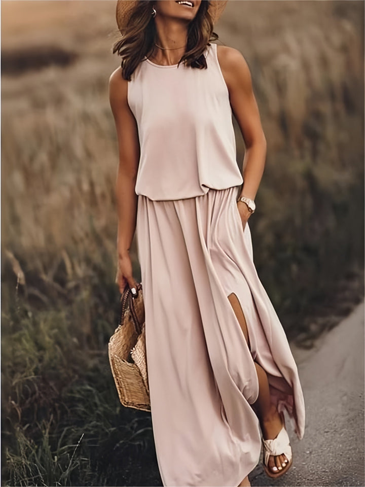Aderyn – Sleeveless Layered Maxi Dress