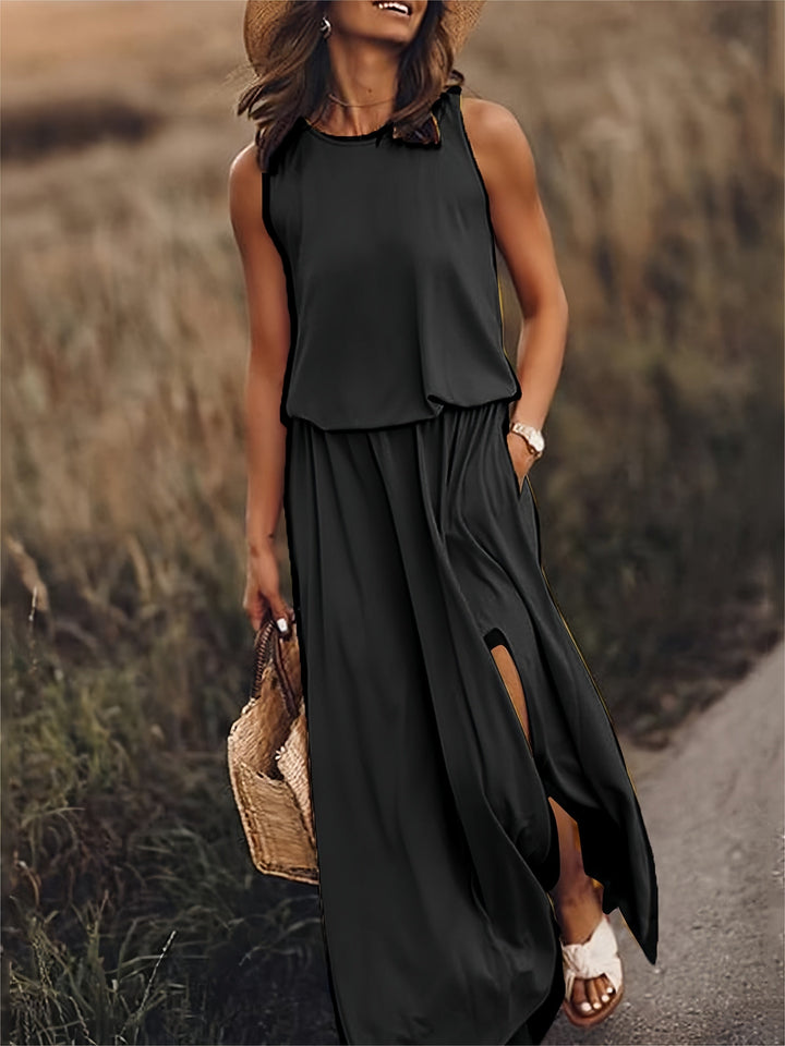 Aderyn – Sleeveless Layered Maxi Dress