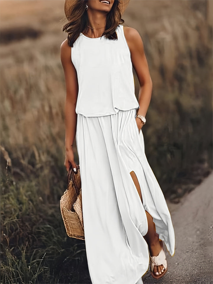 Aderyn – Sleeveless Layered Maxi Dress