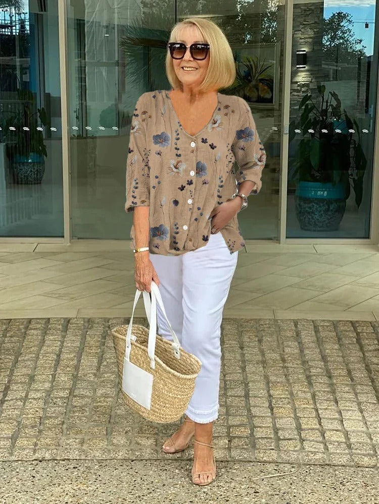 Anwena – Printed Relaxed Blouse