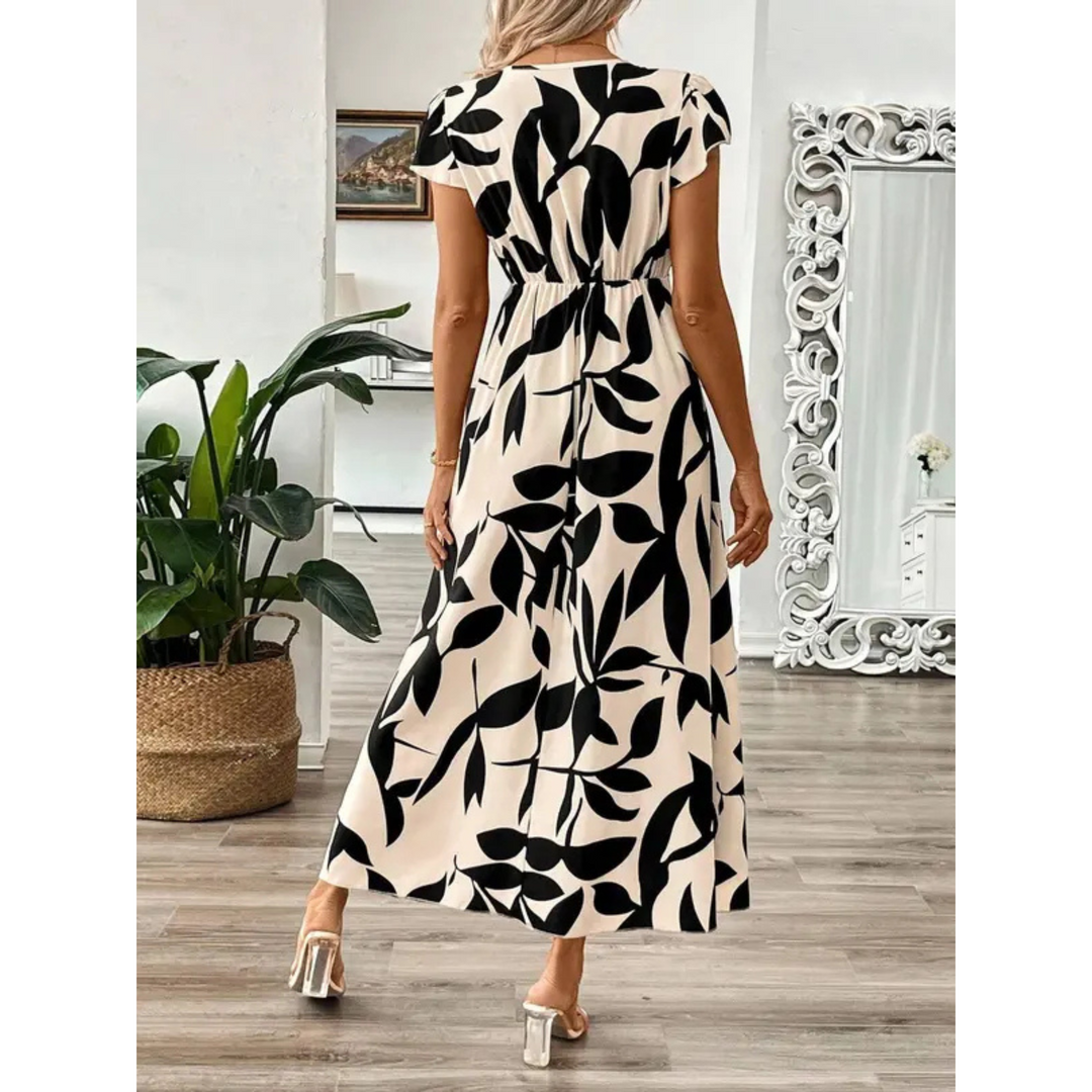 Aletea – Petal Print Maxi Dress