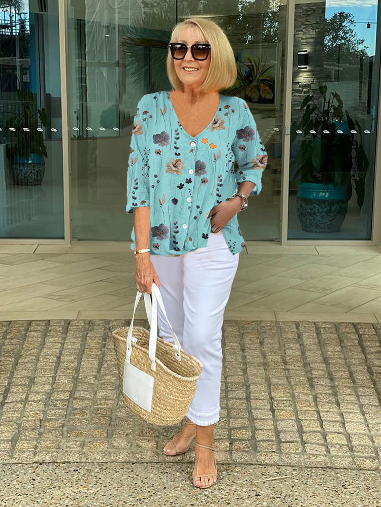 Anwena – Printed Relaxed Blouse