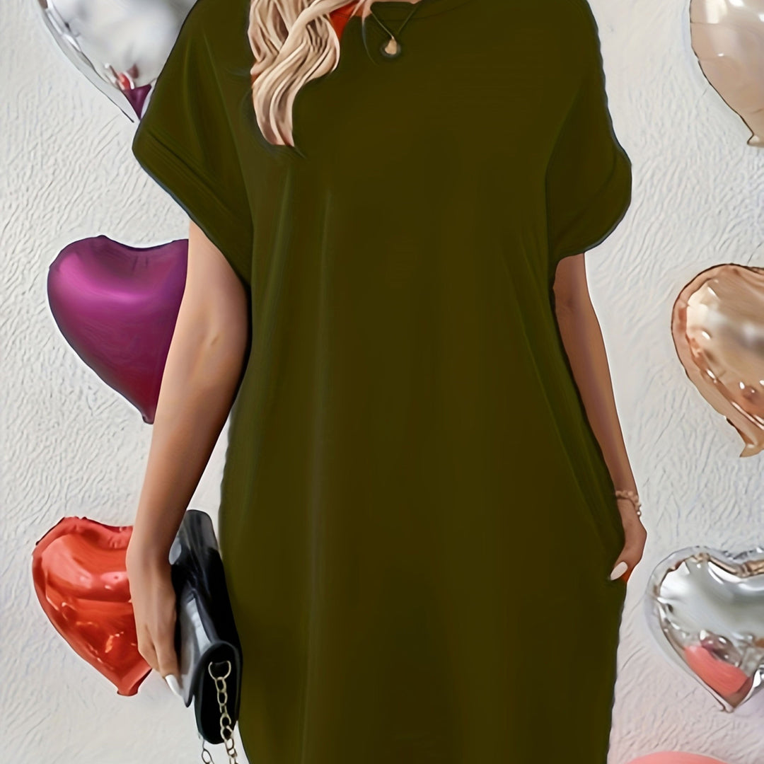 Chedie – Relaxed Batwing T-Shirt Dress
