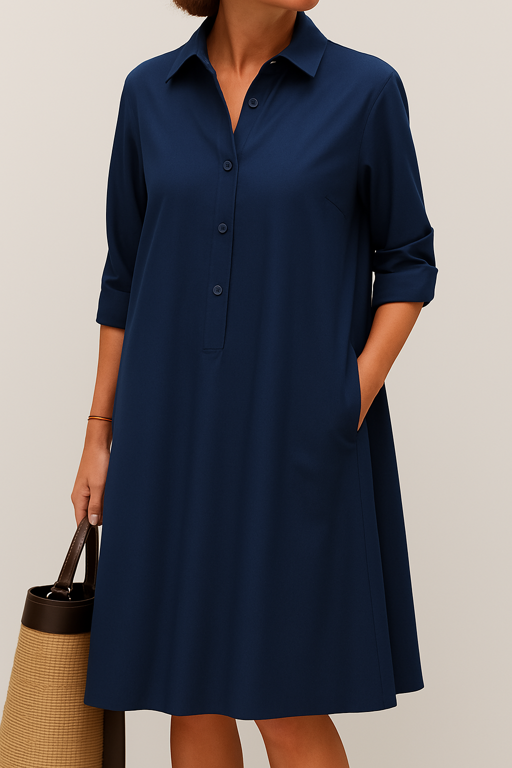 Aisha – Relaxed Shirt Dress