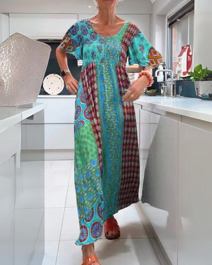 Fenton – Patchwork Boho Maxi Dress