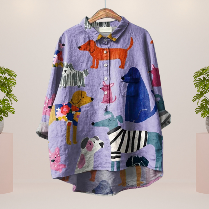 Alexis – Printed Oversized Shirt