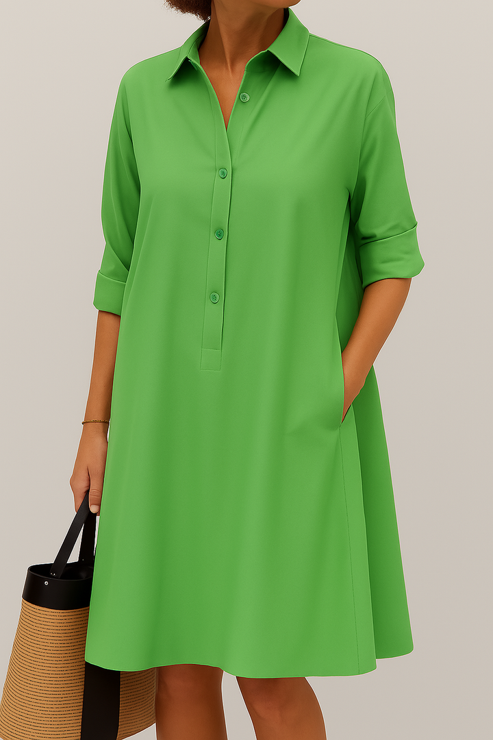 Aisha – Relaxed Shirt Dress