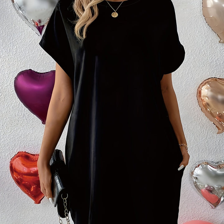 Chedie – Relaxed Batwing T-Shirt Dress