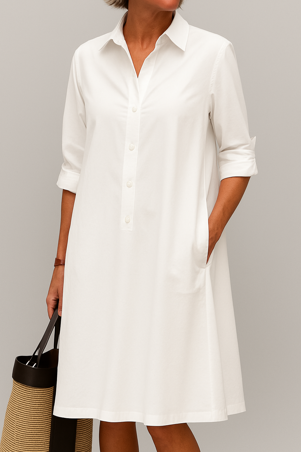 Aisha – Relaxed Shirt Dress