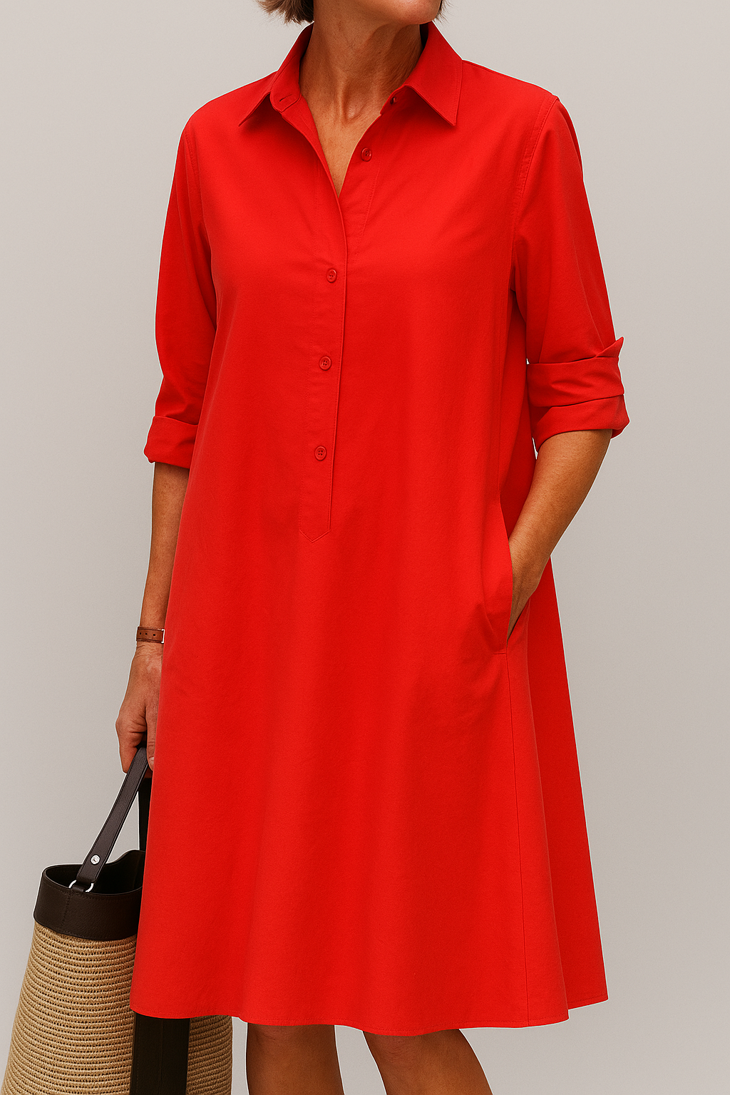 Aisha – Relaxed Shirt Dress