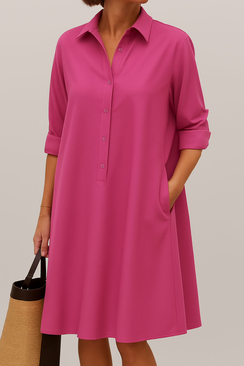 Aisha – Relaxed Shirt Dress
