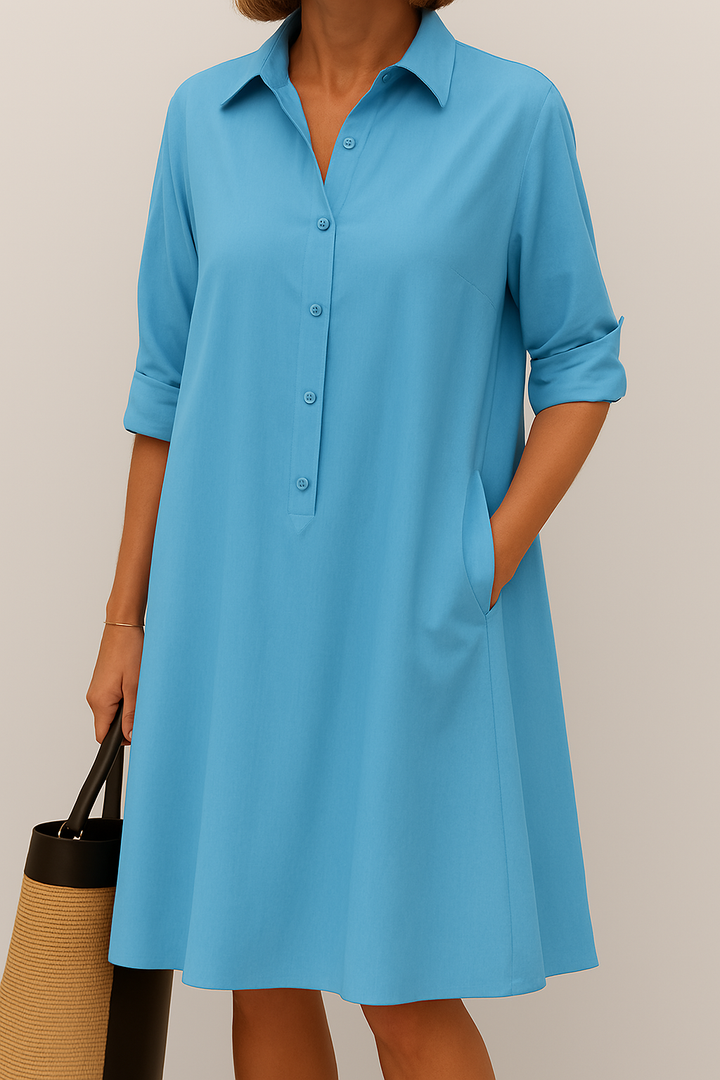 Aisha – Relaxed Shirt Dress