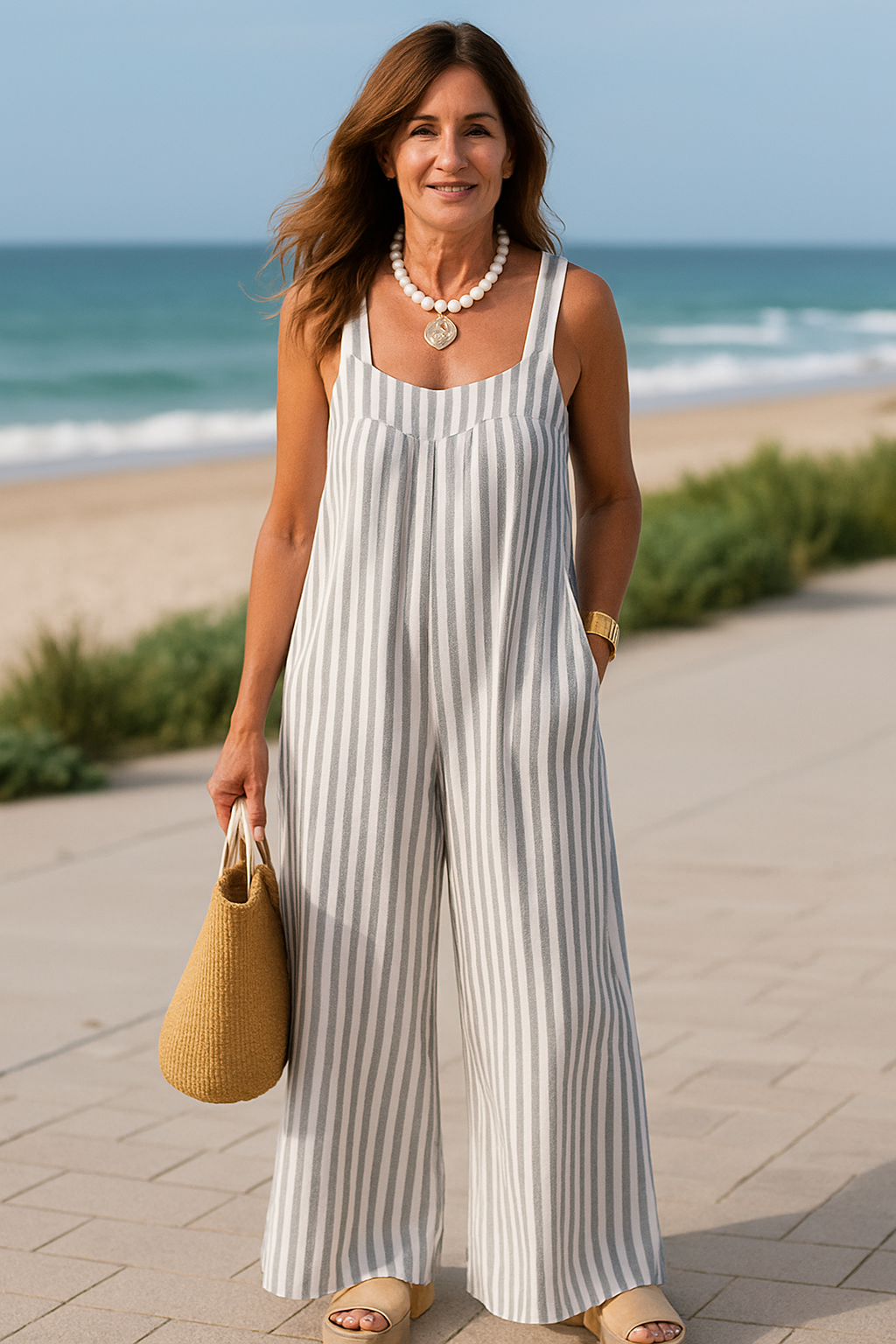Alice – Striped Wide-Leg Jumpsuit