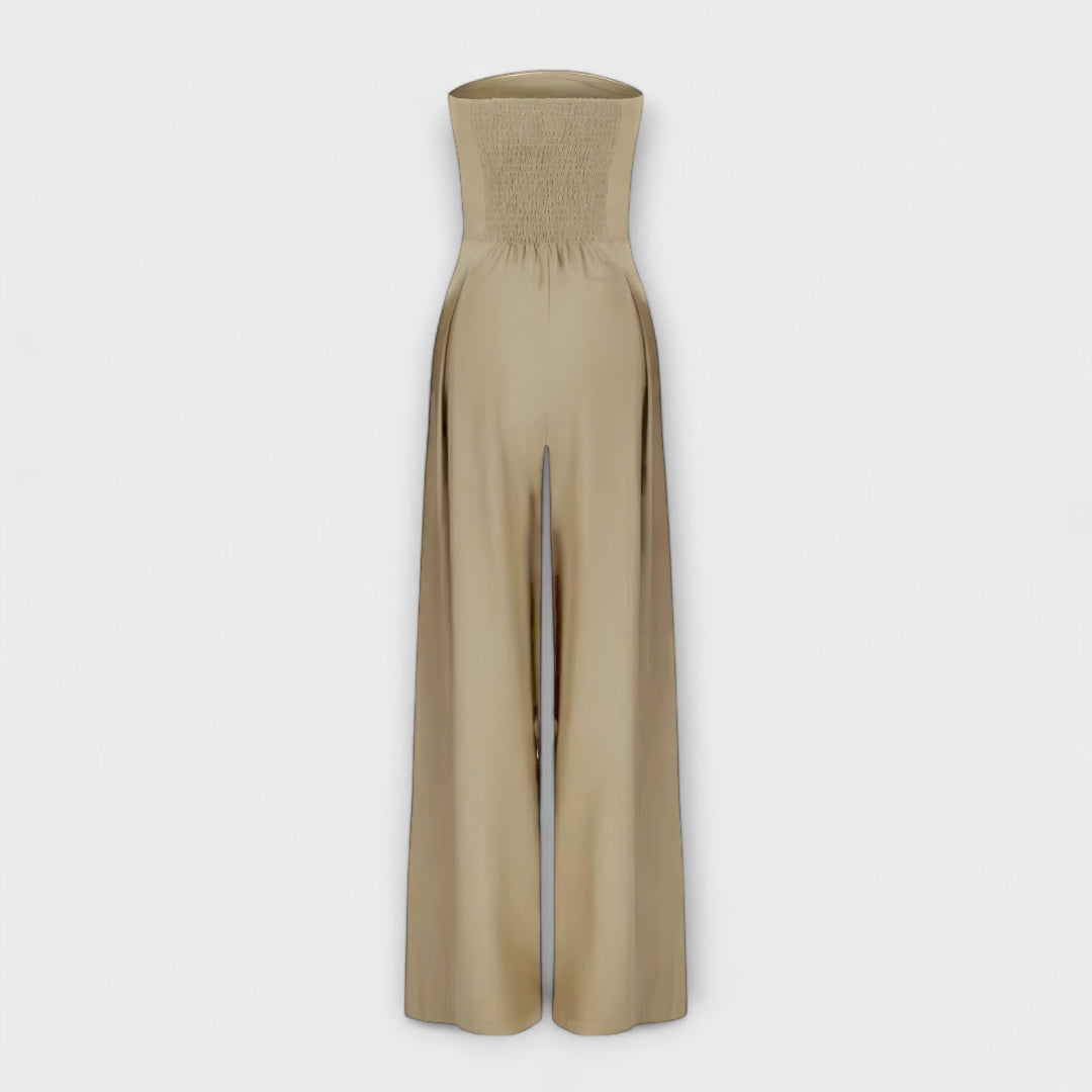 Zelle – Strapless Wide-Leg Jumpsuit