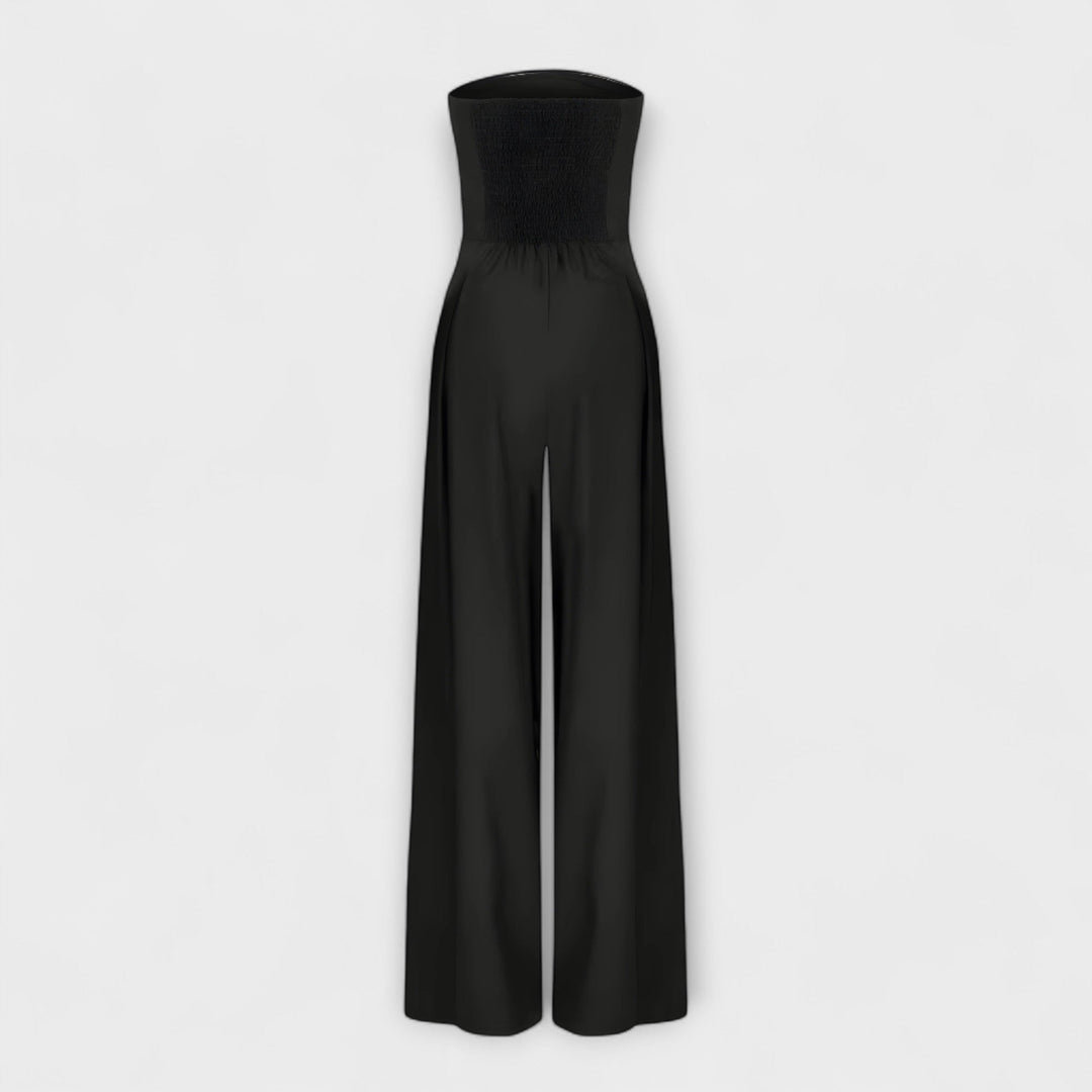 Zelle – Strapless Wide-Leg Jumpsuit
