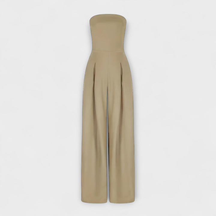 Zelle – Strapless Wide-Leg Jumpsuit