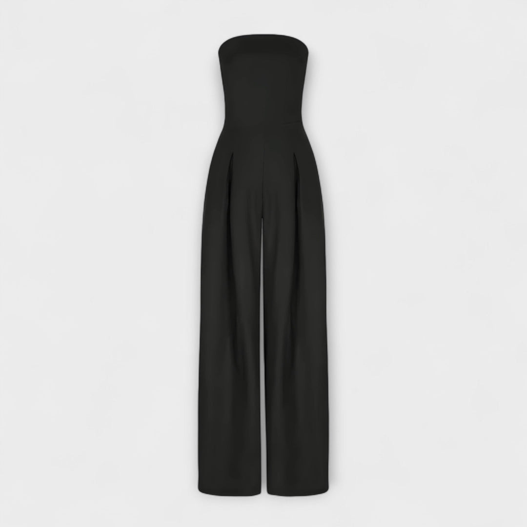 Zelle – Strapless Wide-Leg Jumpsuit
