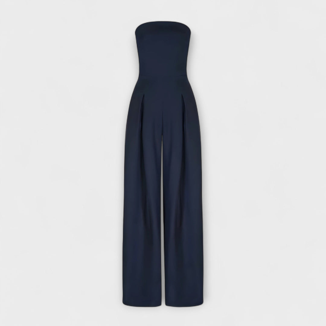 Zelle – Strapless Wide-Leg Jumpsuit