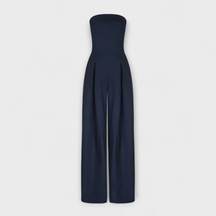 Zelle – Strapless Wide-Leg Jumpsuit