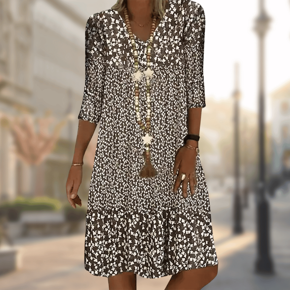 Vesper – Floral Print Midi Dress