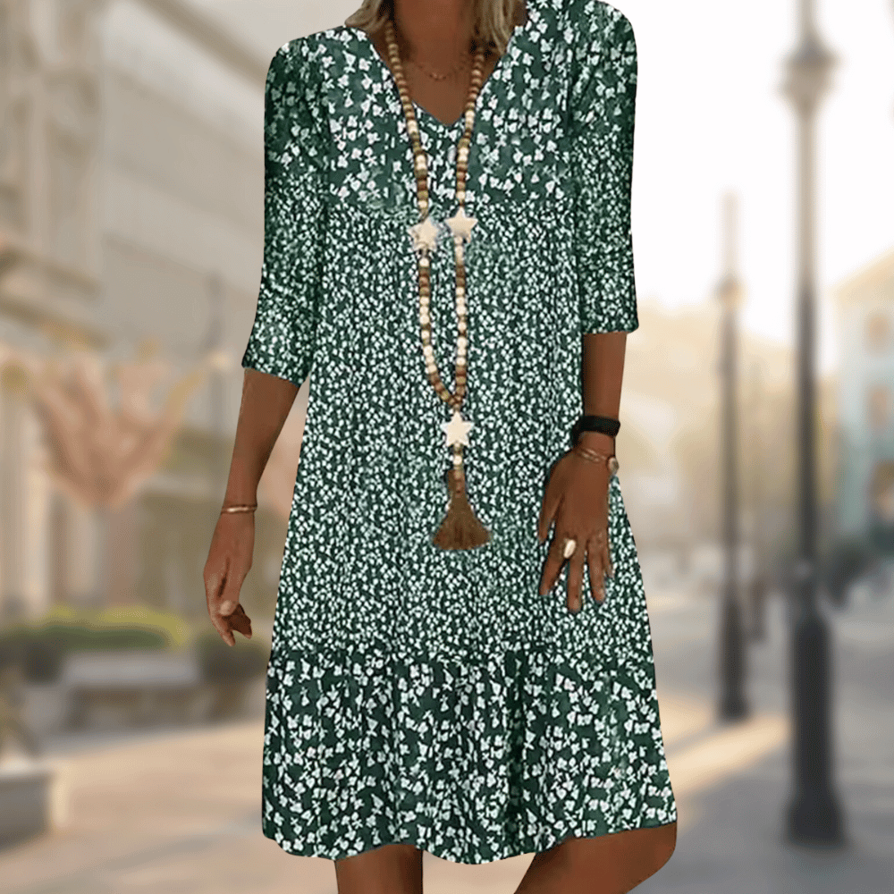 Vesper – Floral Print Midi Dress