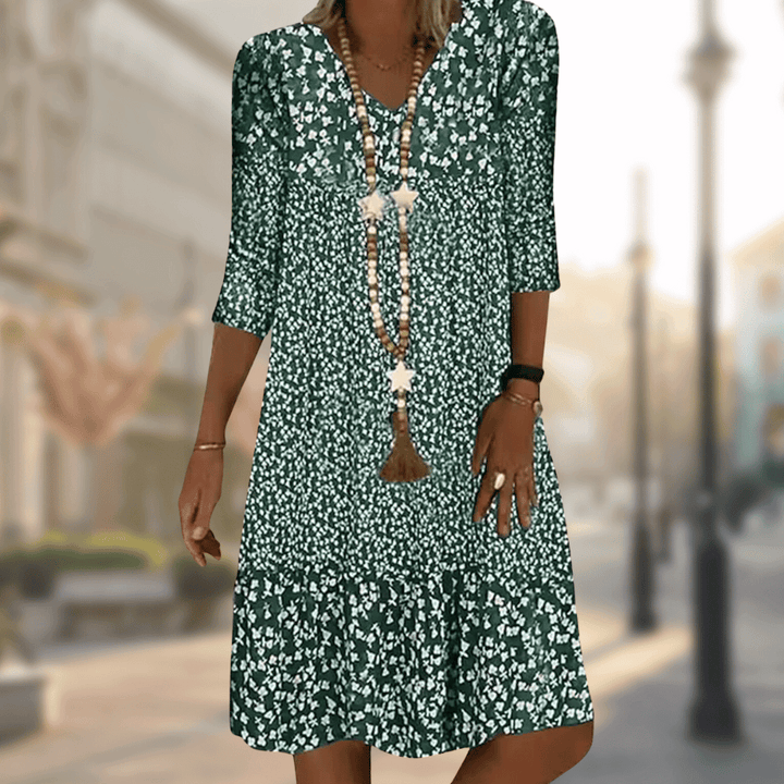 Vesper – Floral Print Midi Dress