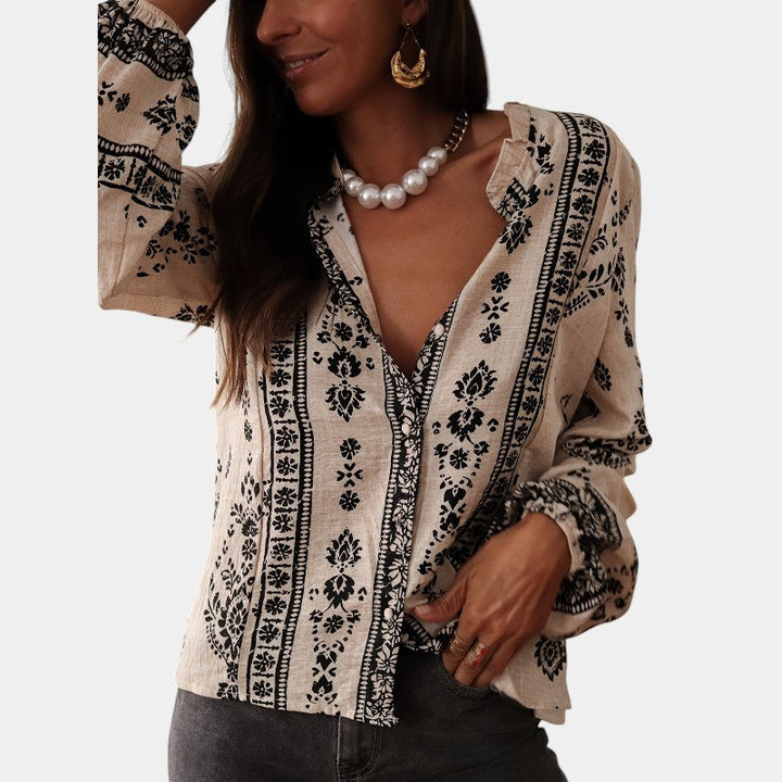 Unais – Boho Printed Blouse