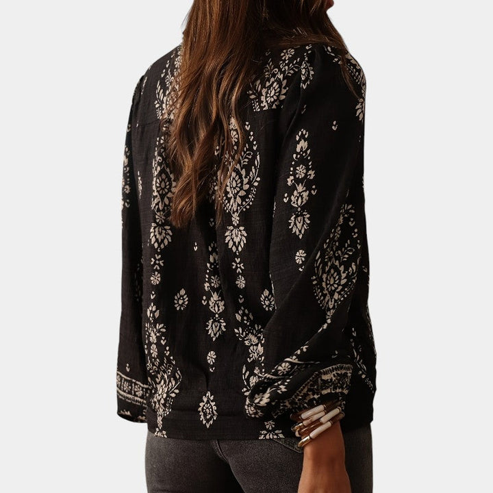 Unais – Boho Printed Blouse