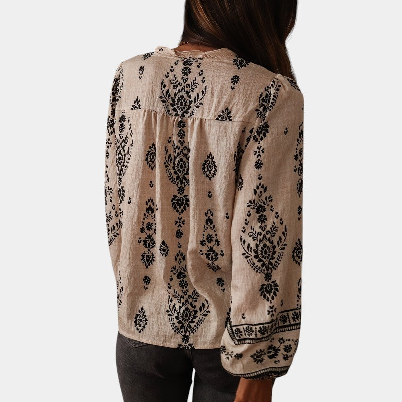 Unais – Boho Printed Blouse
