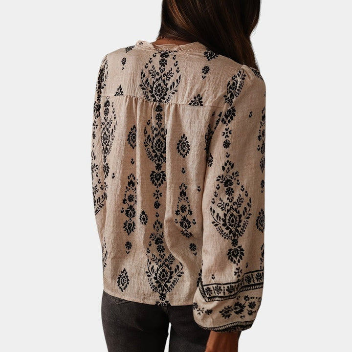 Unais – Boho Printed Blouse