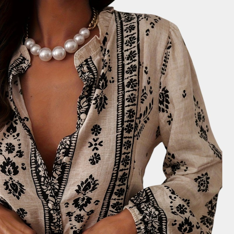 Unais – Boho Printed Blouse