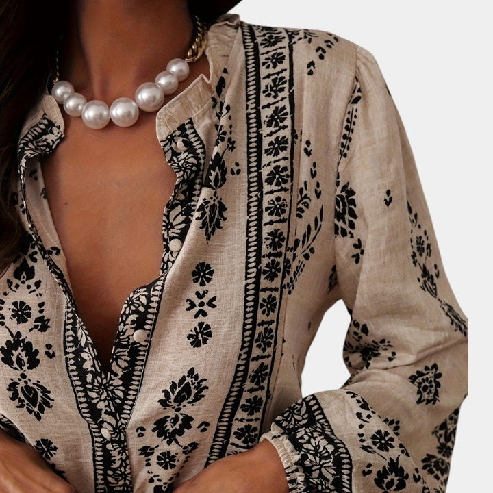 Unais – Boho Printed Blouse
