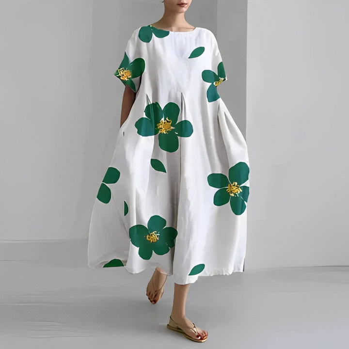Ava – Oversized Floral Print Dress